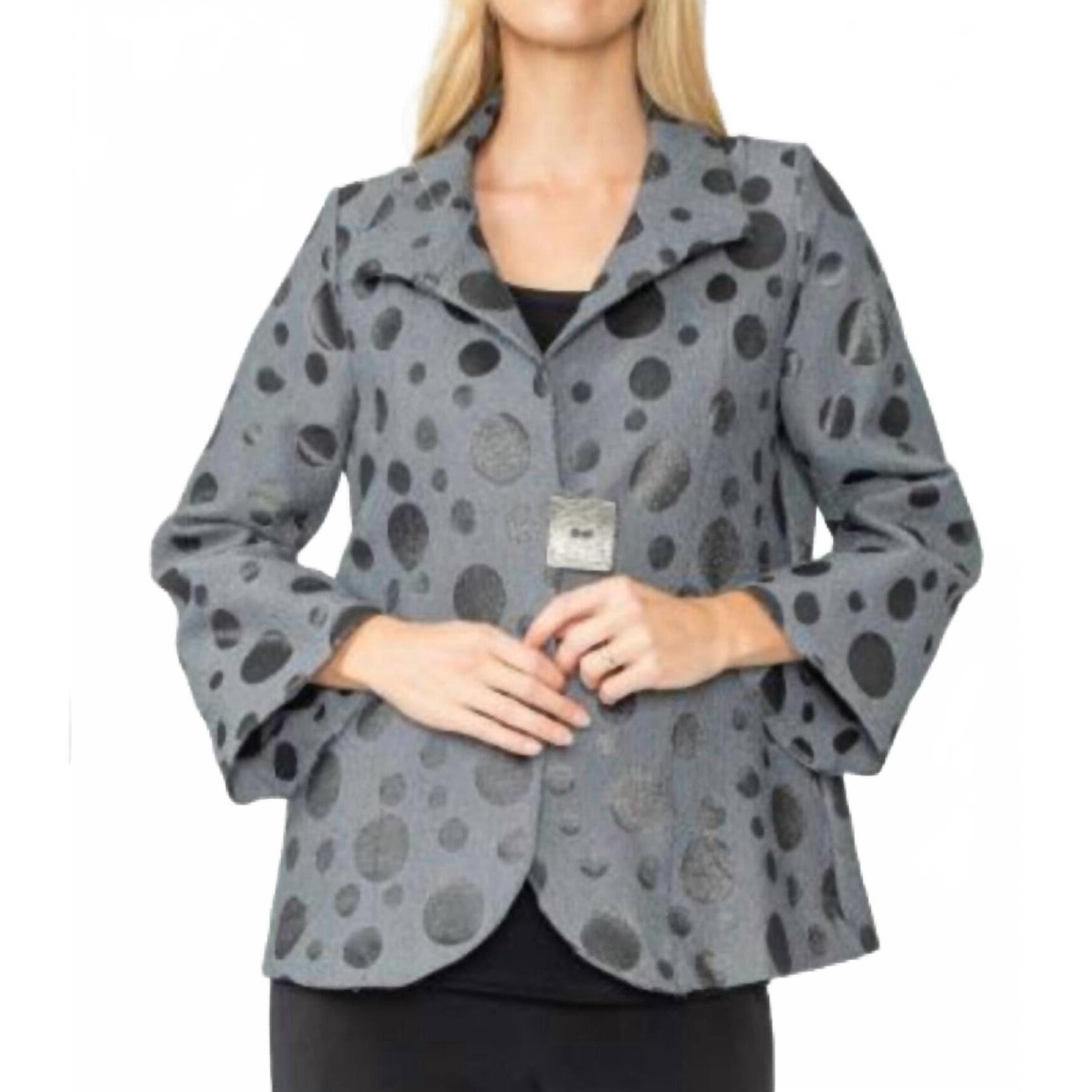 New Ic Collection 1 Button Jacket With Side Pocket In Silver